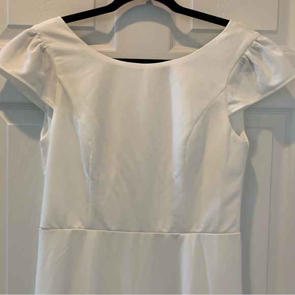 Lulus XL Melora White Sleeveless Wedding Open Back Bridal Dress #0518 - Picture 7 of 9